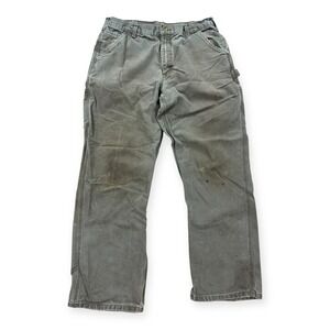 Carhartt B11 MOS Carpenter Pants Original Dungaree Fit Men's 36x32 Sage Green